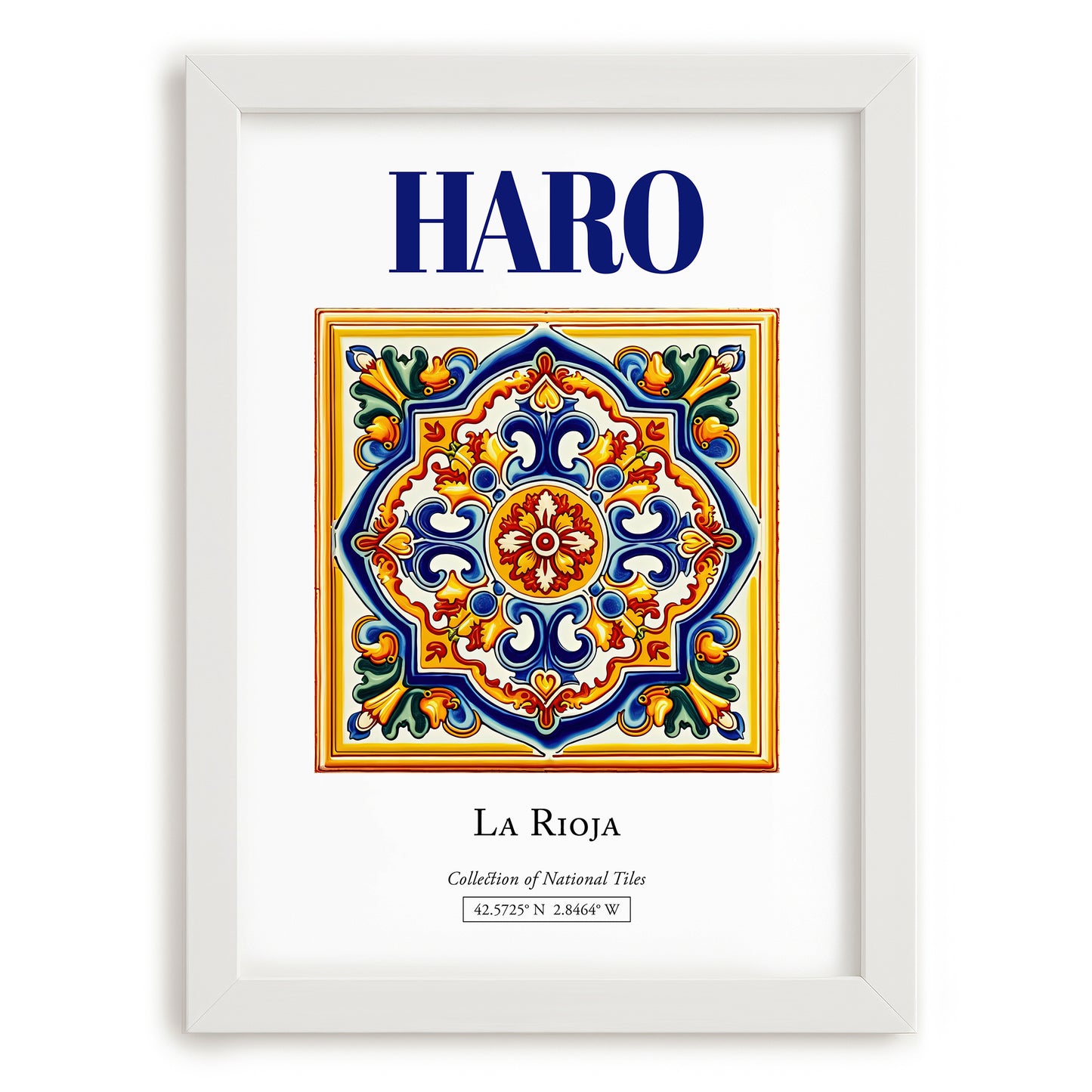 Haro, Spain – Dream Destination Decor, placed in minimal white frame