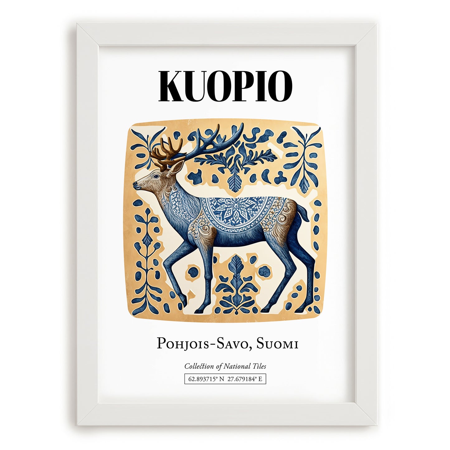 Kuopio, Finland – Dream Destination Decor, placed in minimal white frame