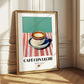 Café con Leche – Spanish Coffee, Book Café Painting