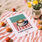 Café con Leche – Spanish Coffee, Book Café Painting, unframed on coastal sand