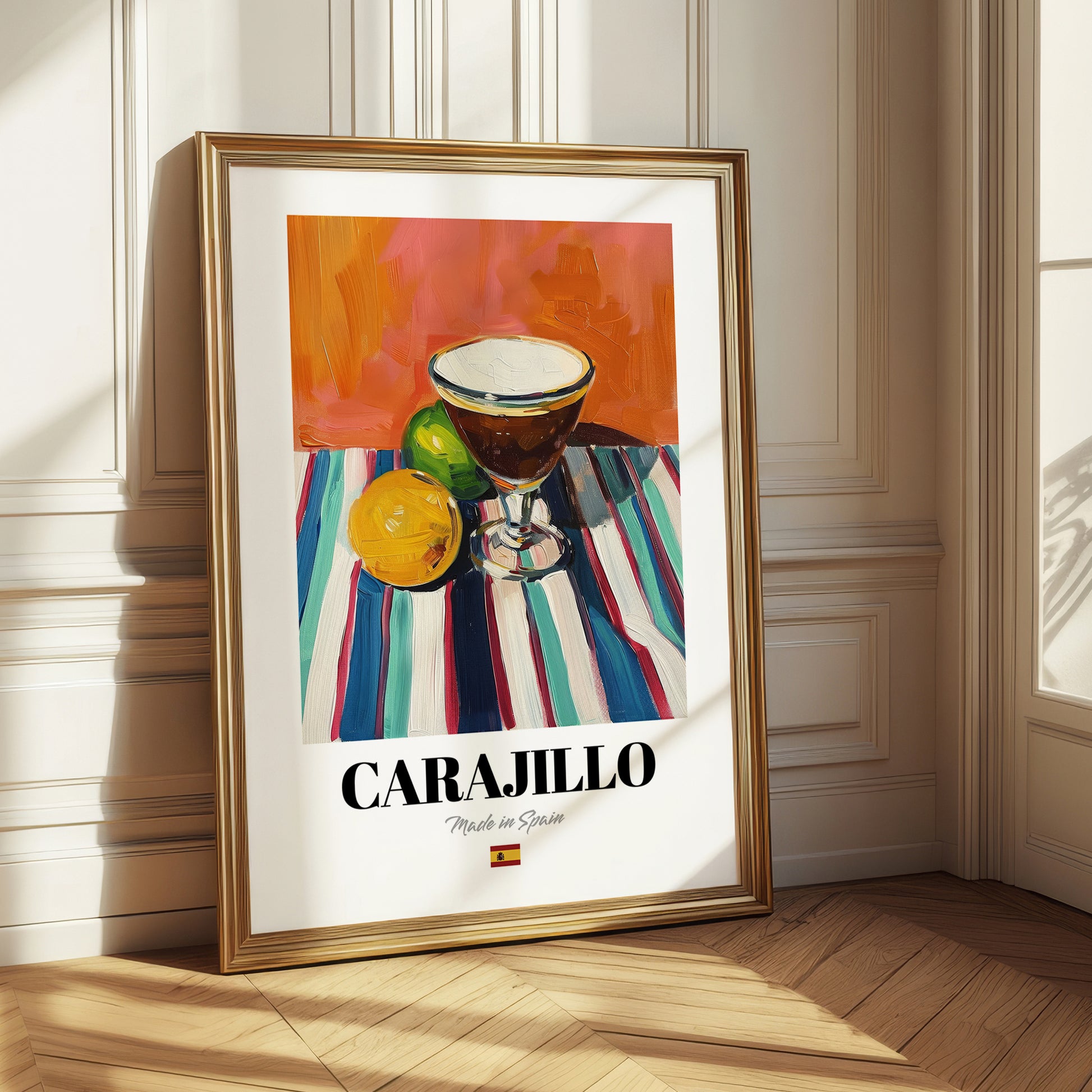 Carajillo – Spanish Coffee, Street Café Print