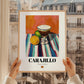 Carajillo – Spanish Coffee, Street Café Print, styled in a charming Paris street view