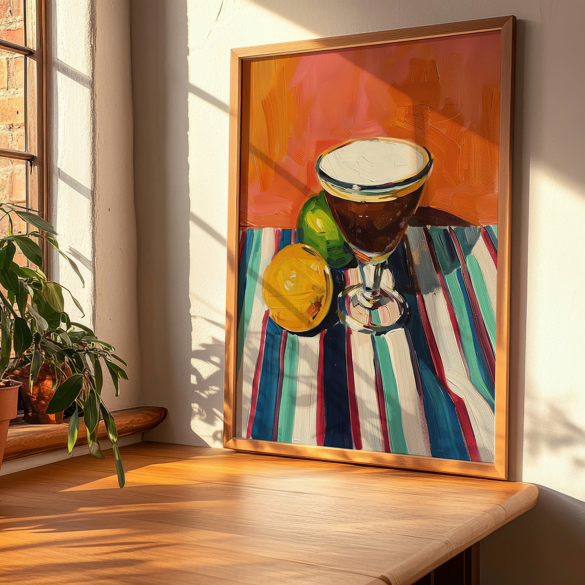 Carajillo – Spanish Coffee, Street Café Print, clean layout with no caption