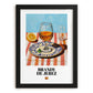 Brandy de Jerez – Spanish Spirit Drink, Rooftop Terrace Poster, in sleek black frame