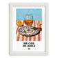 Brandy de Jerez – Spanish Spirit Drink, Rooftop Terrace Poster, placed in minimal white frame