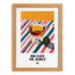 Brandy de Jerez – Spanish Spirit Drink, Sky Bar Painting, set in oak frame