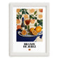 Brandy de Jerez – Spanish Spirit Drink, Jazz Bar Poster, placed in minimal white frame
