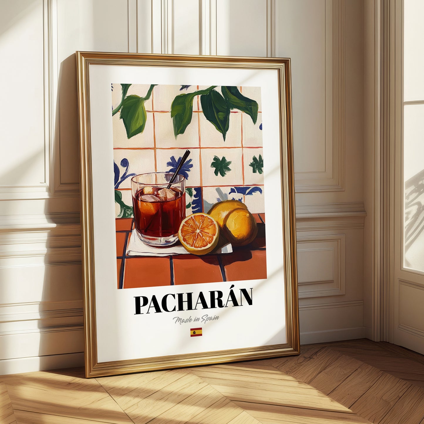 Pacharán – Spanish Liqueur Drink, Beach Bar Print