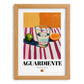 Aguardiente – Spanish Spirit Drink, Beach Bar Wall Art, set in oak frame