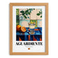 Aguardiente – Spanish Spirit Drink, Cocktail Lounge Art, set in oak frame