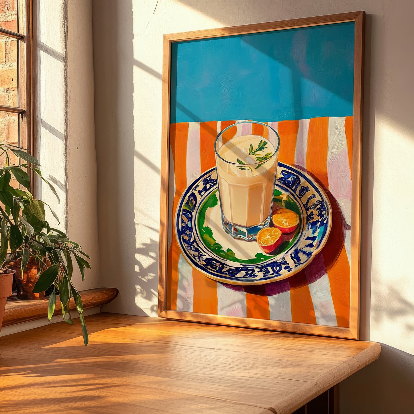 Horchata – Spanish Beverage Drink, Jazz Bar Poster, clean layout with no caption