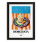 Horchata – Spanish Beverage Drink, Jazz Bar Poster, in sleek black frame