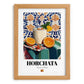 Horchata – Spanish Beverage Drink, Cocktail Lounge Art, set in oak frame