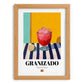 Granizado – Spanish Beverage Drink, Hotel Lobby Poster, set in oak frame