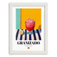 Granizado – Spanish Beverage Drink, Hotel Lobby Poster, placed in minimal white frame