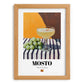 Mosto – Spanish Beverage Drink, Cocktail Lounge Poster, set in oak frame