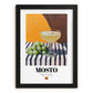 Mosto – Spanish Beverage Drink, Cocktail Lounge Poster, in sleek black frame