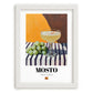 Mosto – Spanish Beverage Drink, Cocktail Lounge Poster, placed in minimal white frame