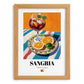 Sangria – Spanish Cocktail Drink, Cocktail Lounge Painting, set in oak frame