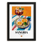 Sangria – Spanish Cocktail Drink, Cocktail Lounge Painting, in sleek black frame