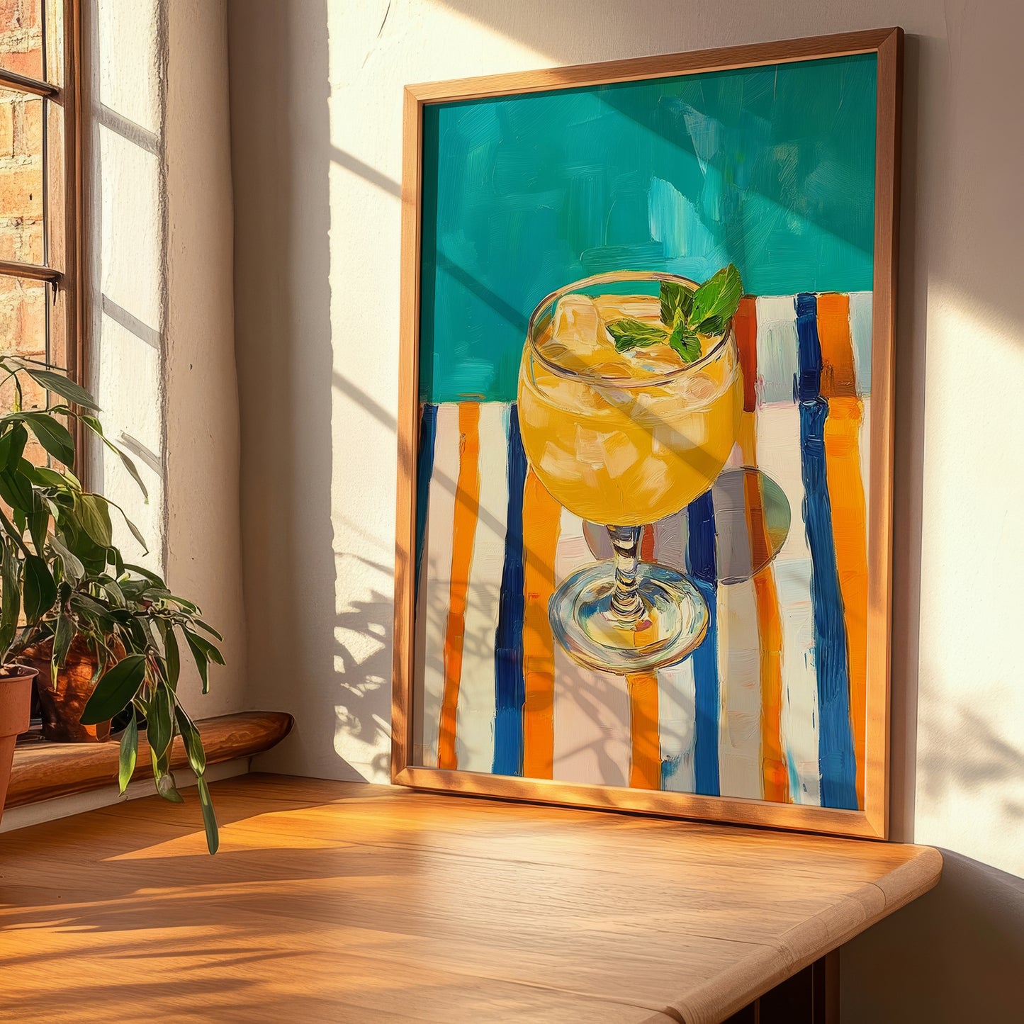 Agua de Valencia – Spanish Cocktail Drink, Cocktail Lounge Poster, clean layout with no caption