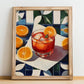 Kalimotxo – Spanish Cocktail Drink, Sky Bar Painting, no-text version framed in wood