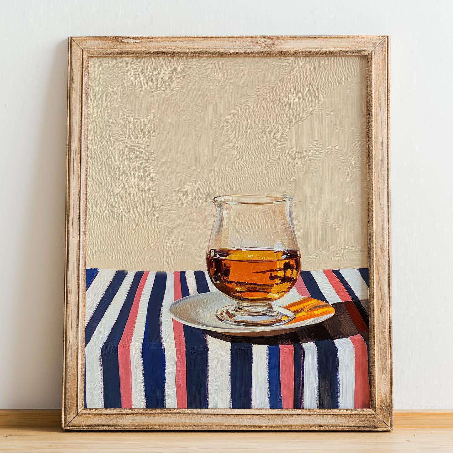 Armagnac – French Spirit Drink, Hotel Lobby Poster, no-text version framed in wood