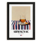 Armagnac – French Spirit Drink, Hotel Lobby Poster, in sleek black frame