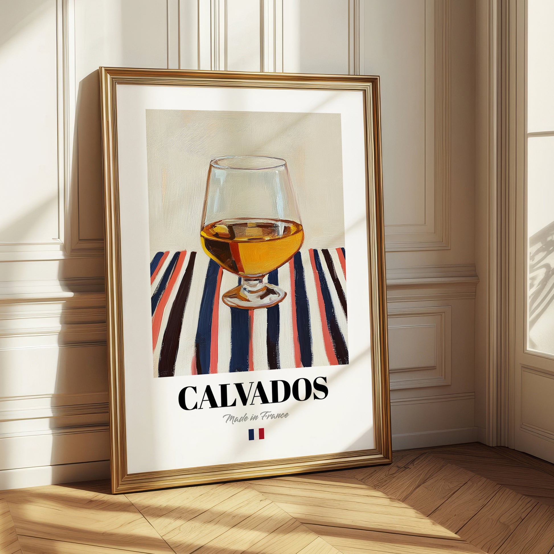 Calvados – French Spirit Drink, Beach Bar Illustration