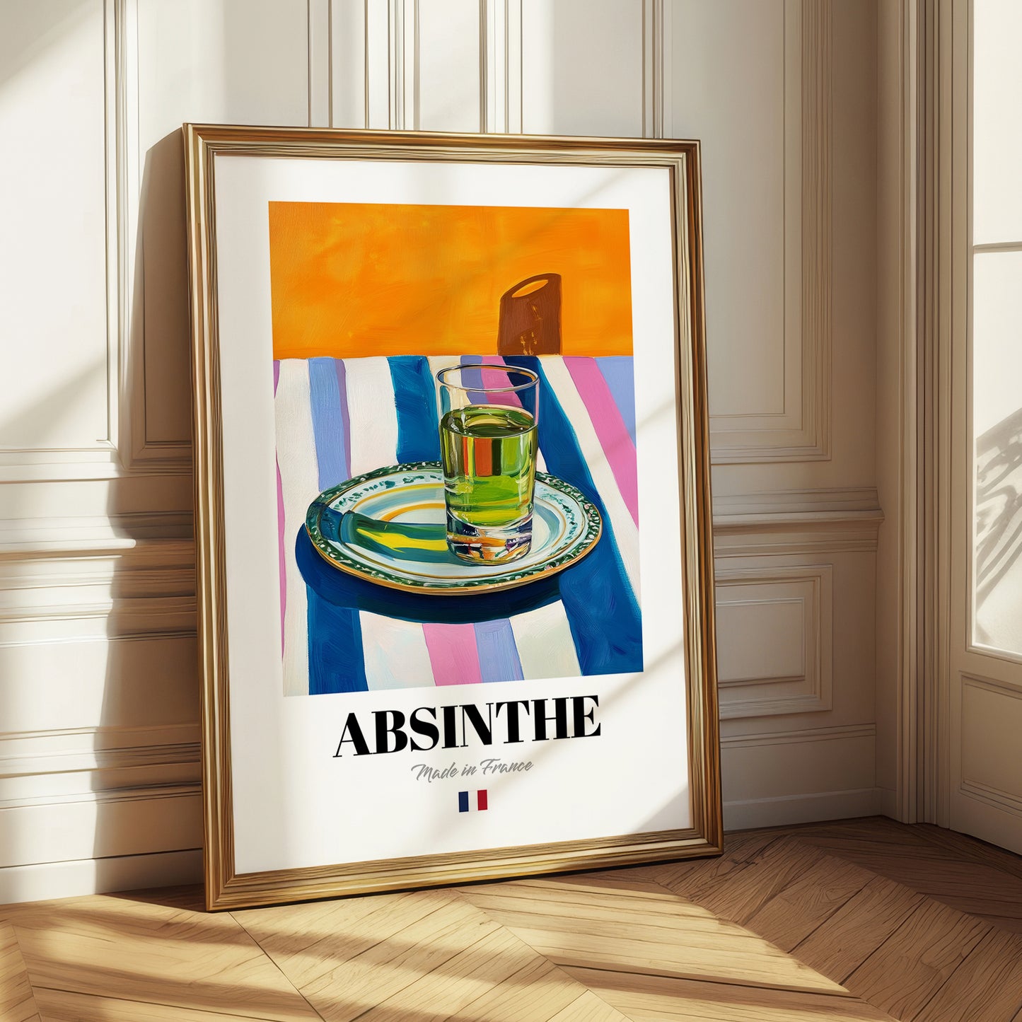 Absinthe – French Spirit Drink, Hotel Lobby Illustration