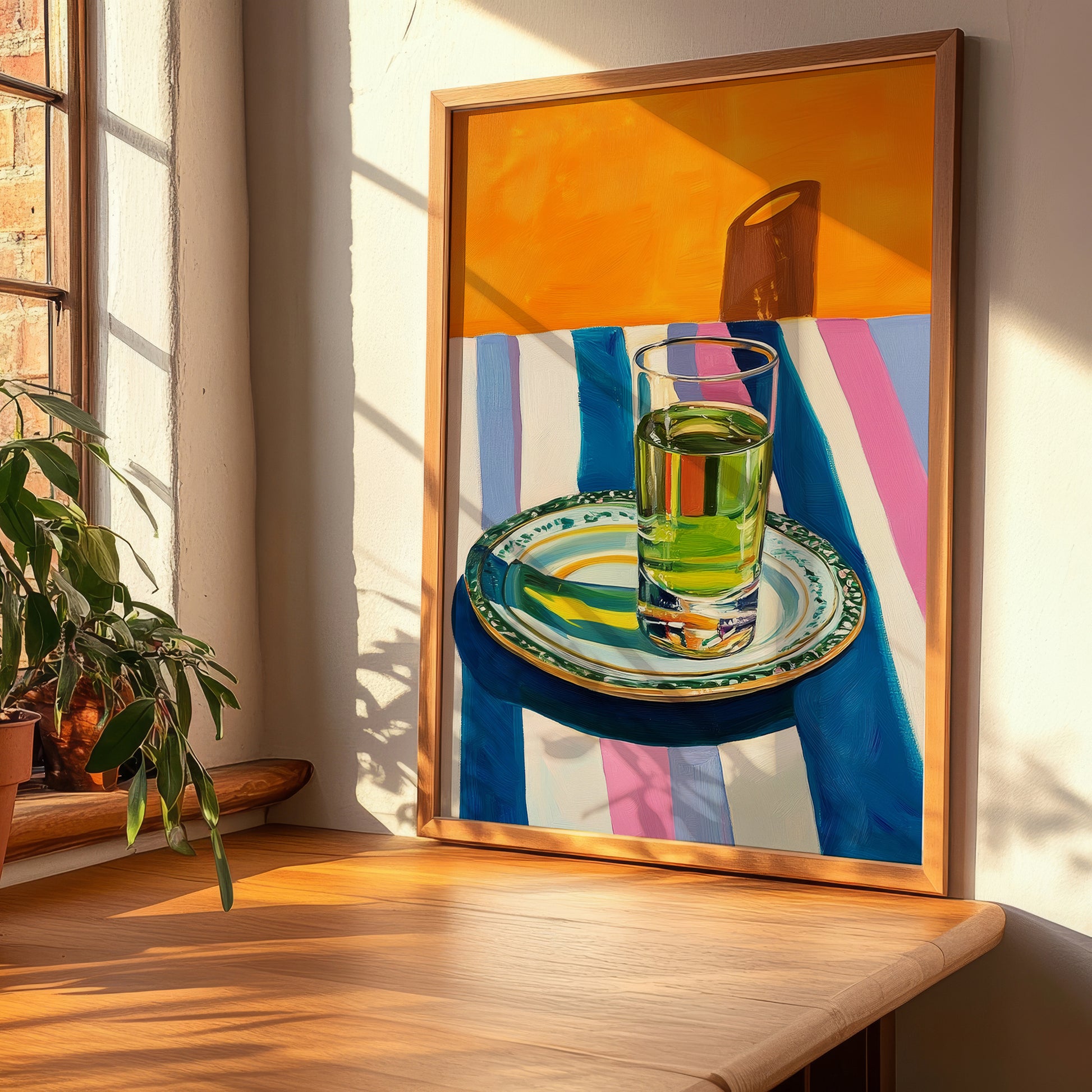 Absinthe – French Spirit Drink, Hotel Lobby Illustration, clean layout with no caption