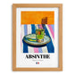 Absinthe – French Spirit Drink, Hotel Lobby Illustration, set in oak frame