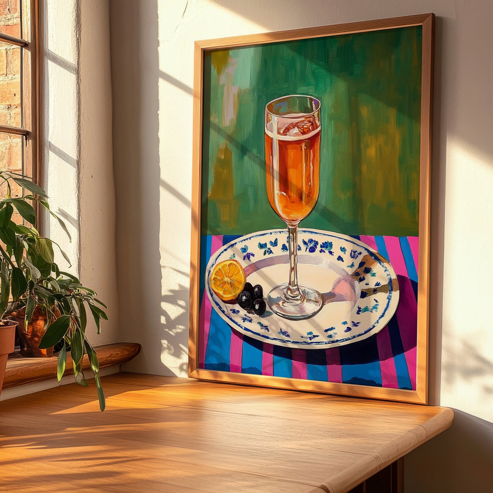 Kir – French Cocktail Drink, Sky Bar Illustration, clean layout with no caption