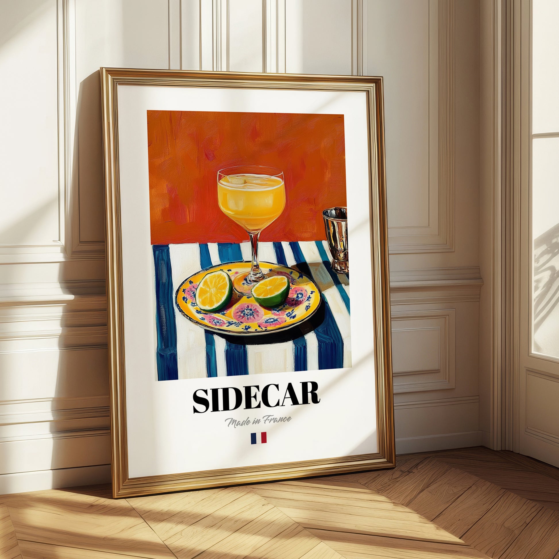 Sidecar – French Cocktail Drink, Sky Bar Poster