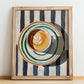 Cappuccino Lot #2 – Italian Coffee on Striped Tablecloth