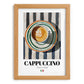 Cappuccino Lot #2 – Italian Coffee on Striped Tablecloth