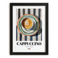 Cappuccino Lot #2 – Italian Coffee on Striped Tablecloth
