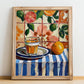 Macchiato – Italian Coffee, Café Print, no-text version framed in wood