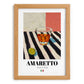 Amaretto – Italian Liqueur Drink, Sky Bar Print, set in oak frame