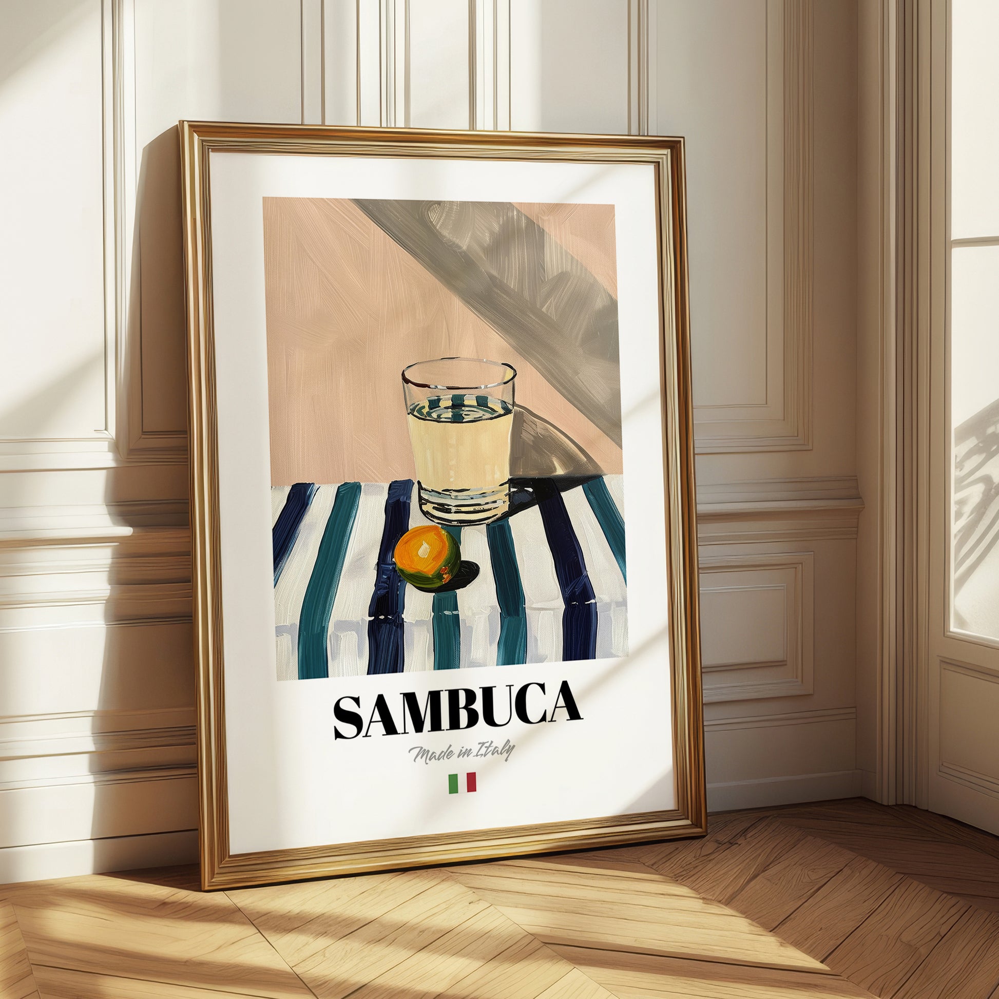 Sambuca – Italian Liqueur Drink, Cocktail Lounge Wall Decor