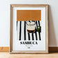 Sambuca – Italian Liqueur Drink, Hotel Lobby Poster, in wooden frame leaning on the floor