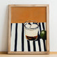 Sambuca – Italian Liqueur Drink, Hotel Lobby Poster, no-text version framed in wood