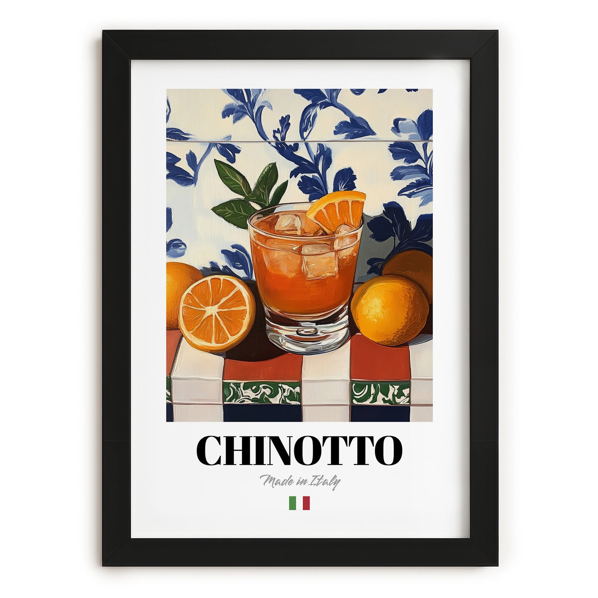 Chinotto – Italian Beverage Drink, Hotel Lobby Poster, in sleek black frame