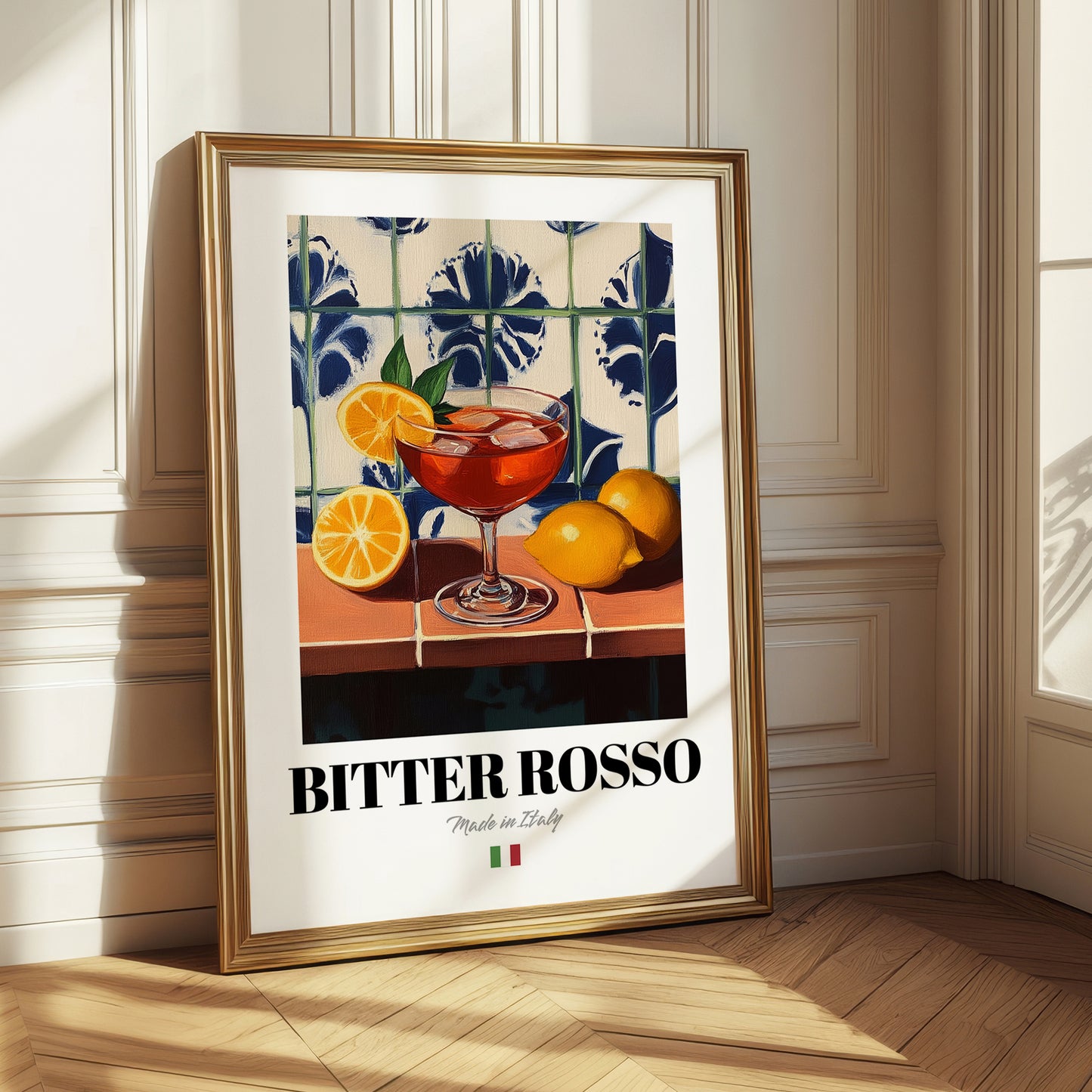 Bitter Rosso – Italian Cocktail Drink, Beach Bar Wall Art