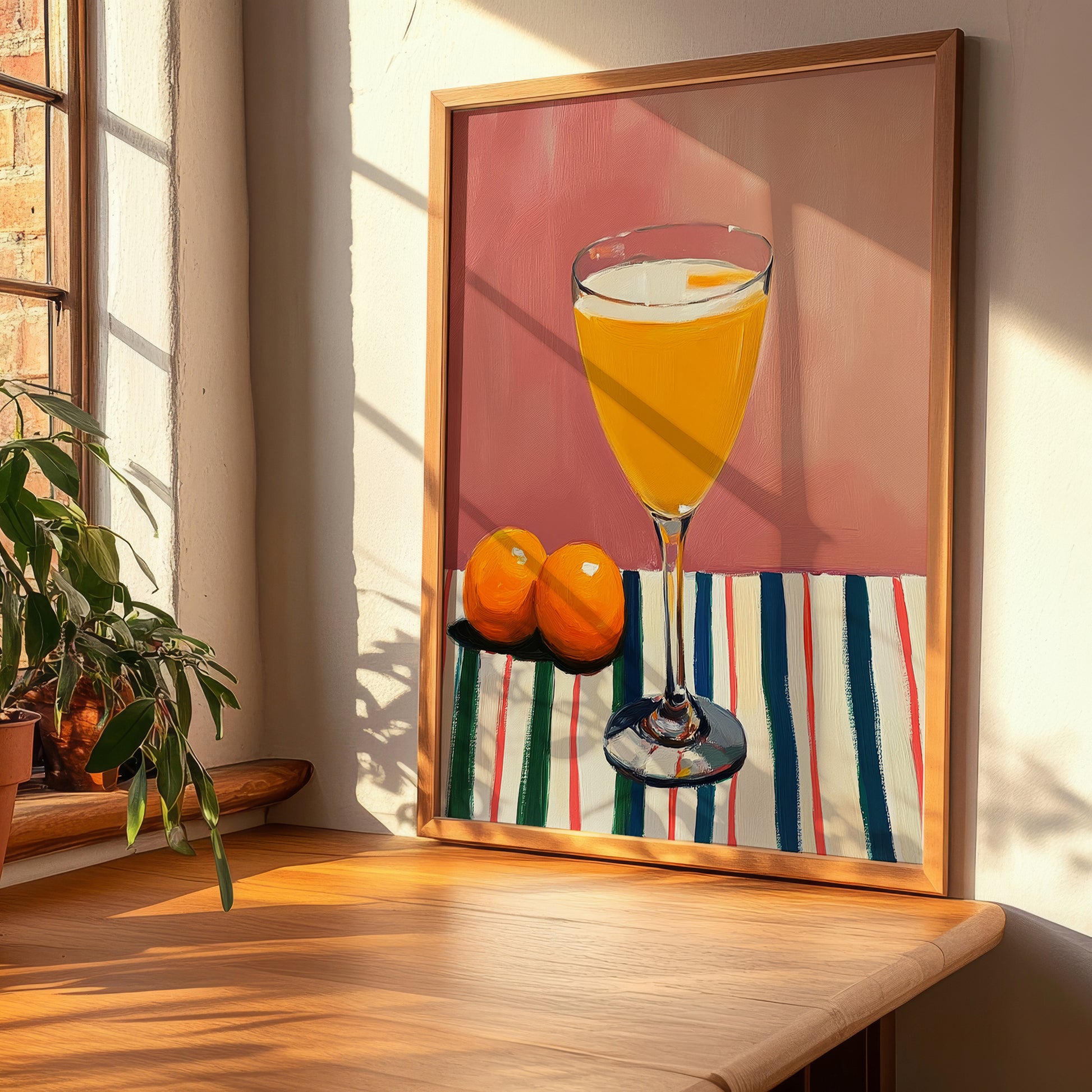 Bellini – Italian Cocktail Drink, Beach Bar Illustration, clean layout with no caption