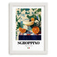 Sgroppino – Italian Cocktail Drink, Beach Bar Print, placed in minimal white frame