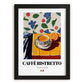 Caffè Ristretto – Italian Coffee, Street Café Poster, in sleek black frame