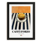 Caffè d'Orzo – Italian Coffee, Café Art, in sleek black frame