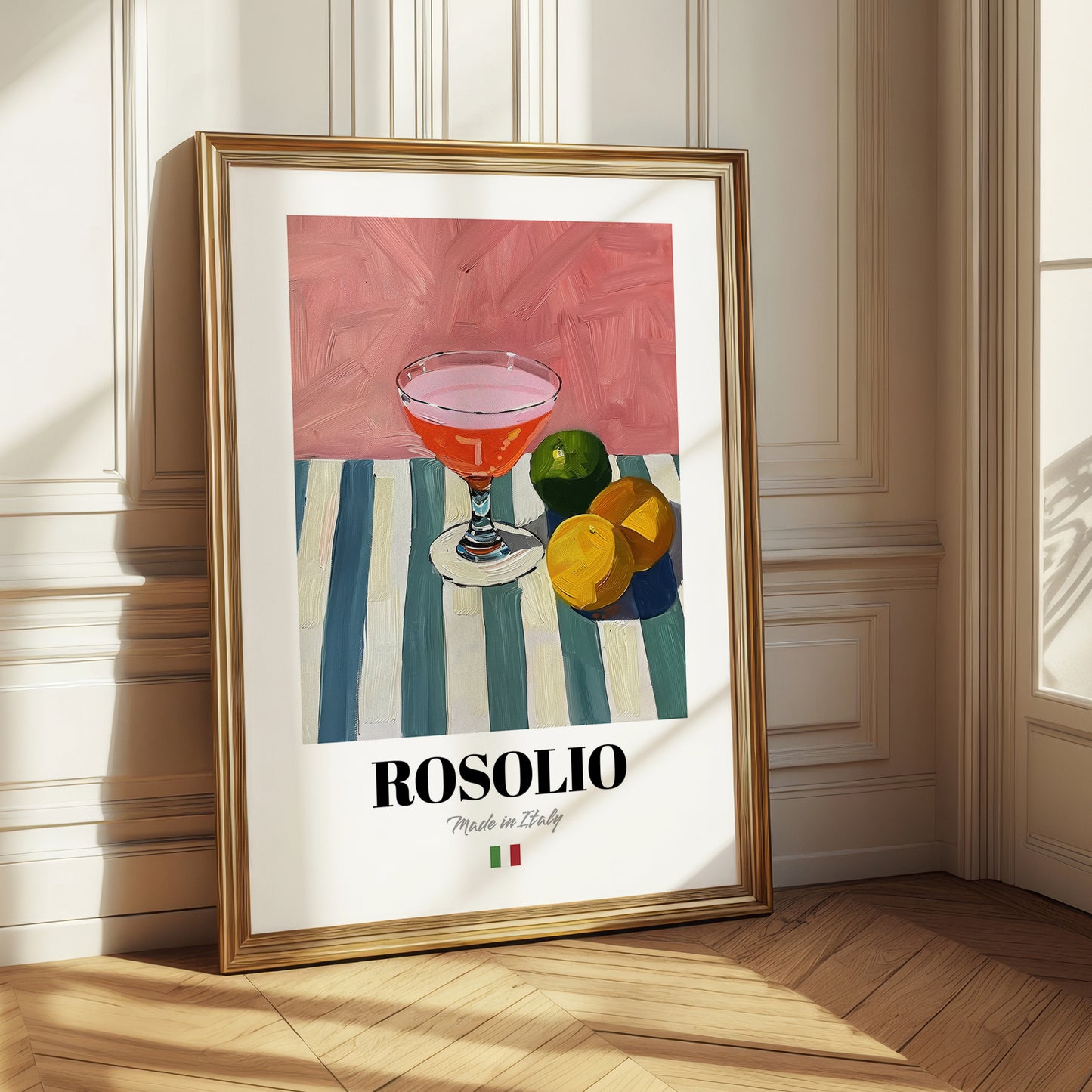 Rosolio – Italian Liqueur Drink, Rooftop Terrace Poster