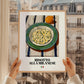 Risotto alla Milanese – Italian Rice Dish, Café Wall Art, styled in a charming Paris street view